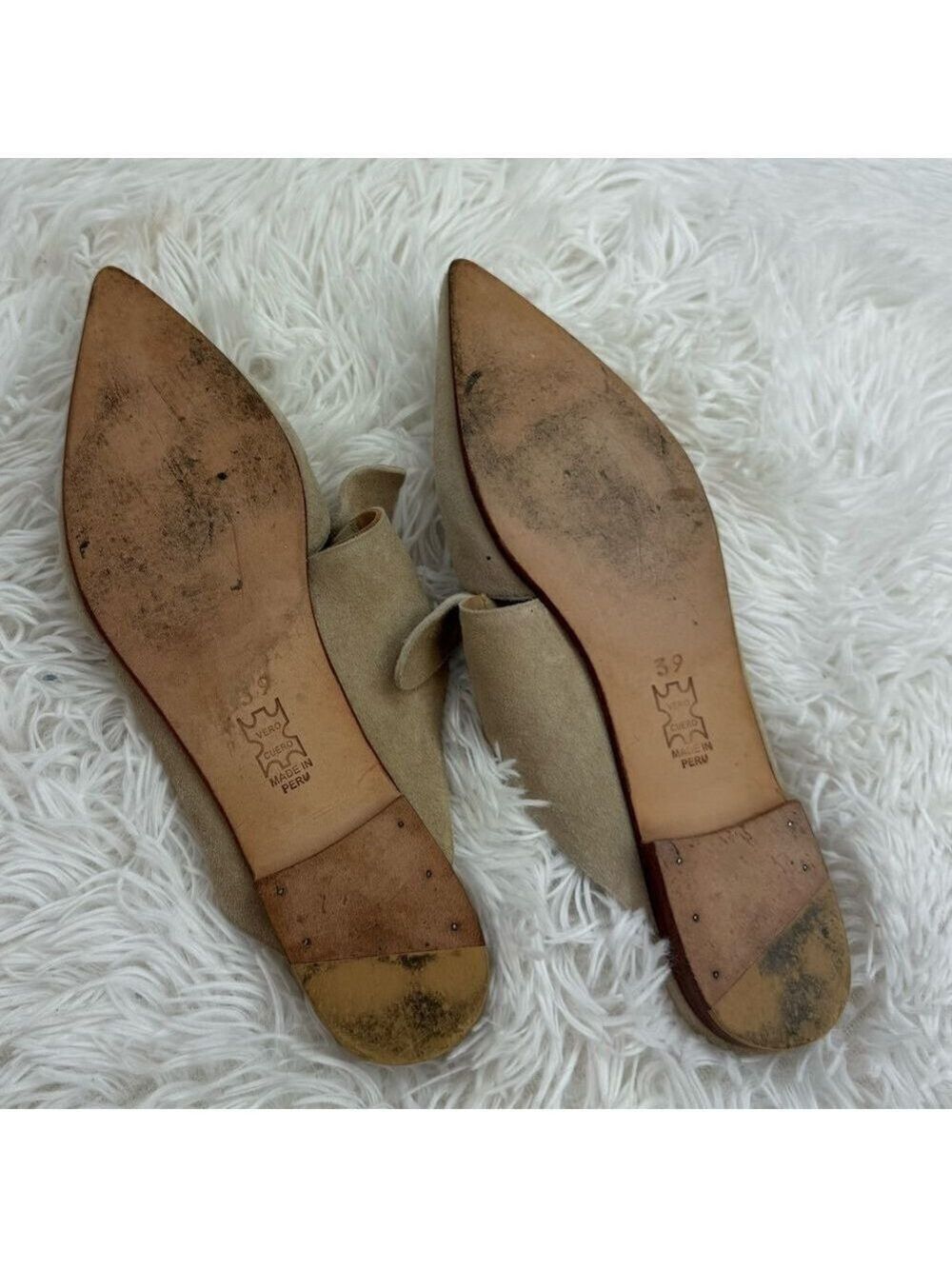Ulla Johnson Lilo Babouche Noir Suede Knotted Pointed Toe Flats - Picture 9 of 11